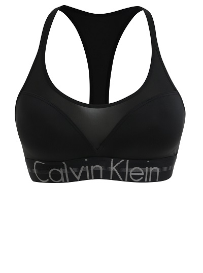 Právě si prohlížíte Sportovní podprsenka Calvin Klein v černé barvě