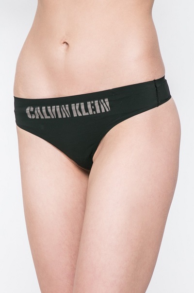 Právě si prohlížíte Dámské spodní prádlo – elegantní černá Tanga Calvin Klein